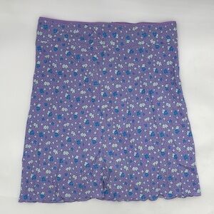 Free People IRL Floral Print Slip Skirt